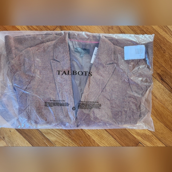 Talbots Ripen Check Shetland Blazer Jacket NWT Size 12 β€οΈ - Picture 6 of 11
